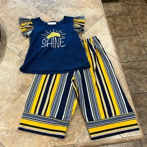 Boutique wide leg girls outfit